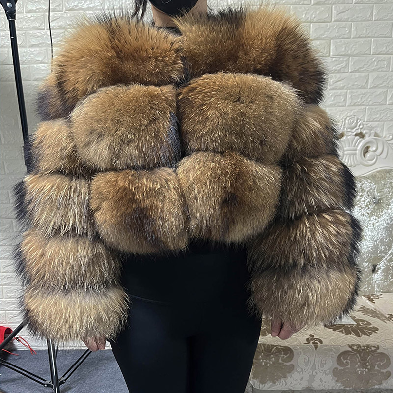 Winter Clothing Plus Size - Atasan Ukuran Besar Bulu Coklat Maomaokong