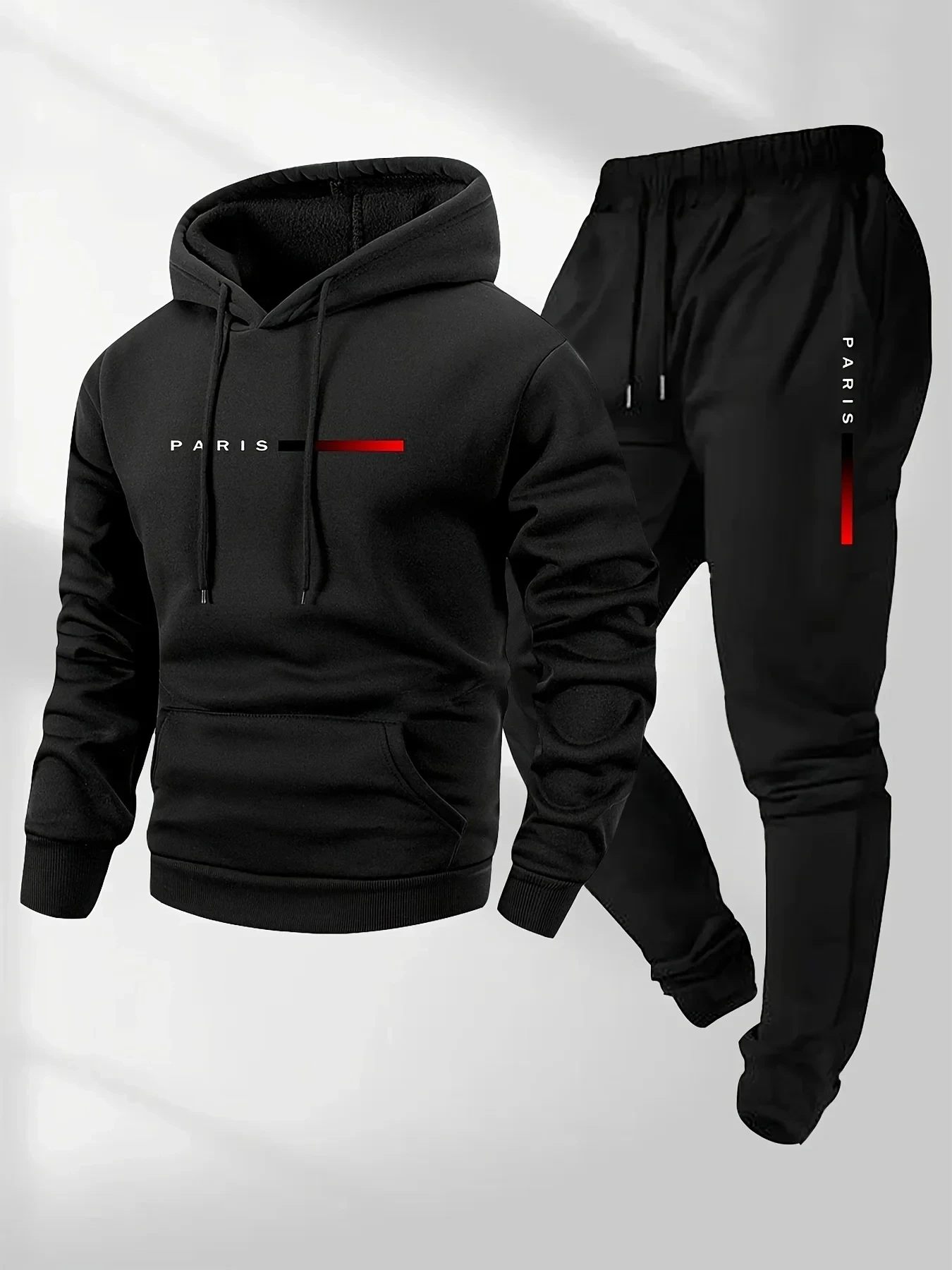 Winter Clothing - Setelan Sweater Cetak Huruf PARIS untuk