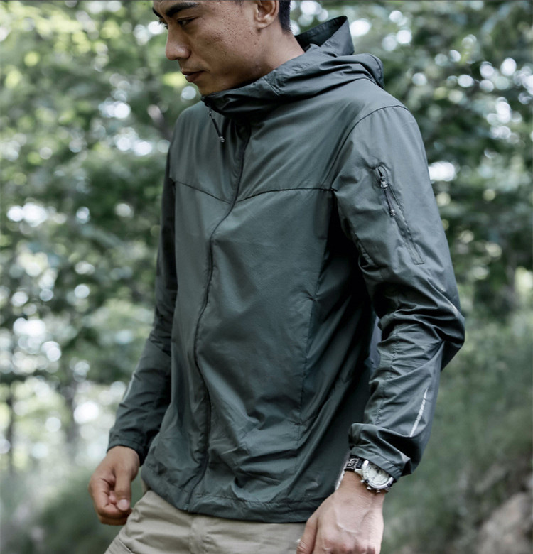 Windproof Jacket Softshell - FSTAR jaket pelindung matahari pria, jaket