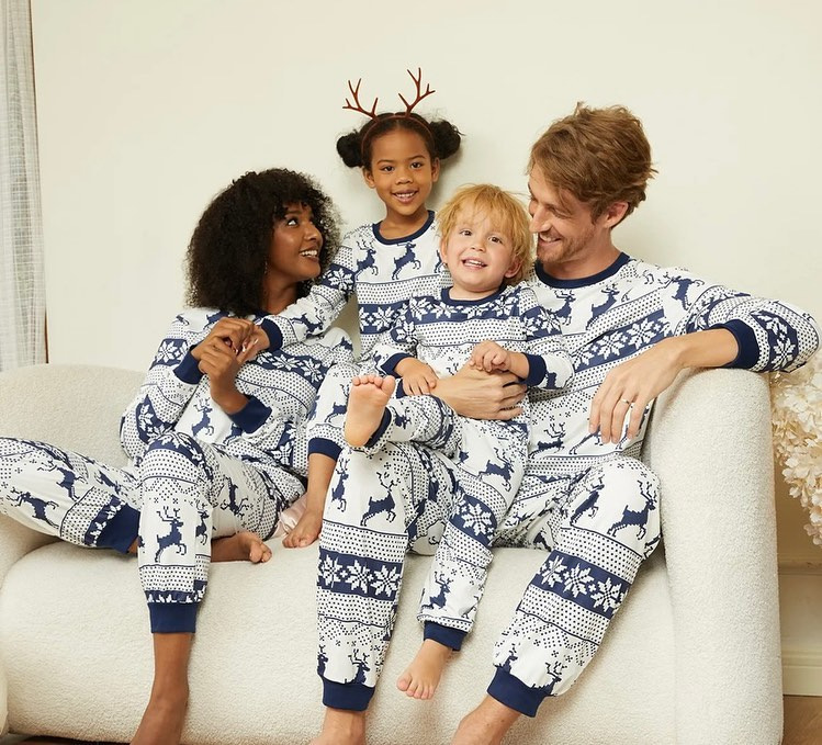 Winter Clothing Looks - Set Piyama Keluarga Natal Motif Rusa,