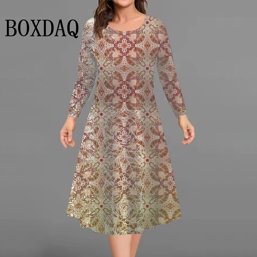 Winter Clothing Plus Size - Gaun Wanita Elegan Fashion Baru Gaun