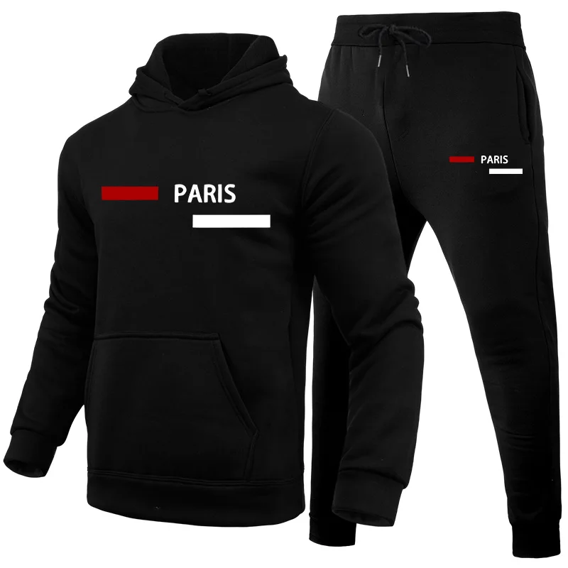 Winter Clothing - Setelan Olahraga Pria, Sweater Hoodie Kasual,