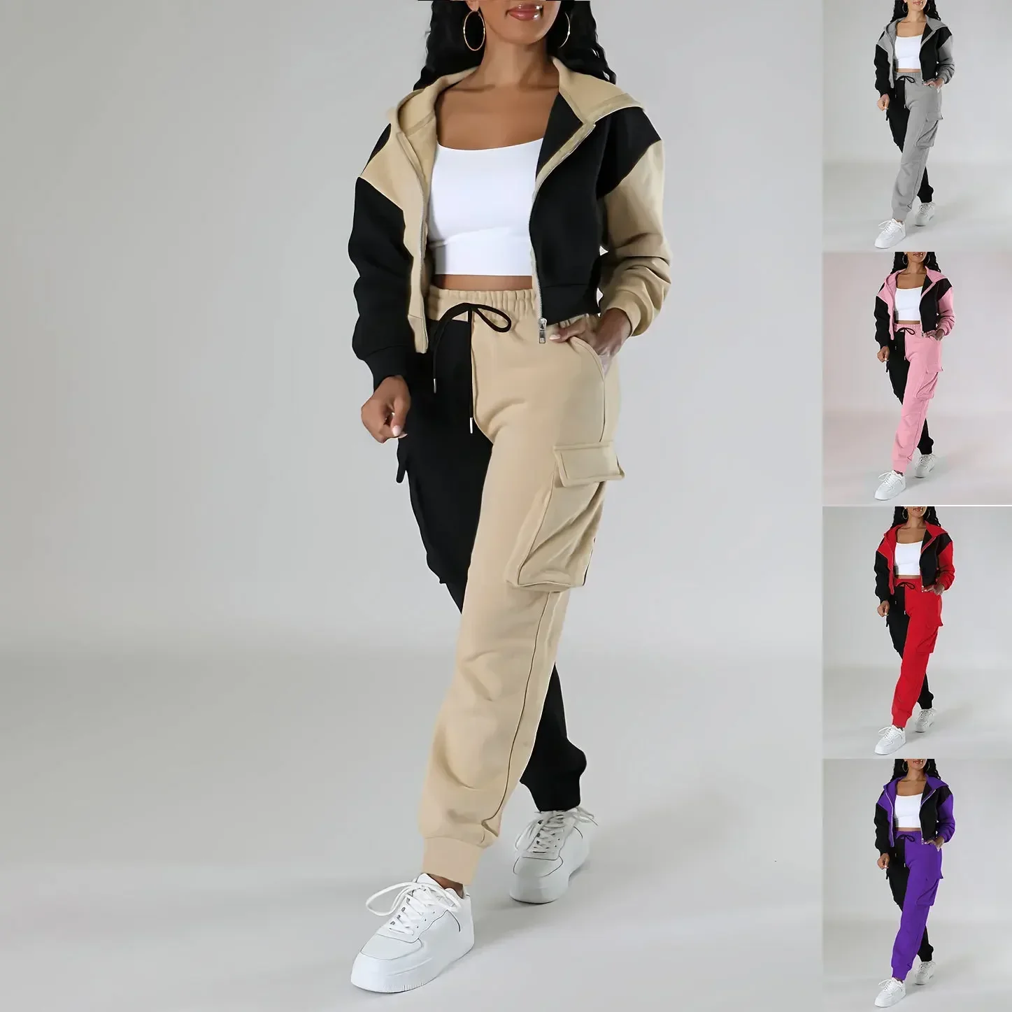 Winter Clothing Kit - Setelan wanita Hoodie, setelan Wanita Hoodie