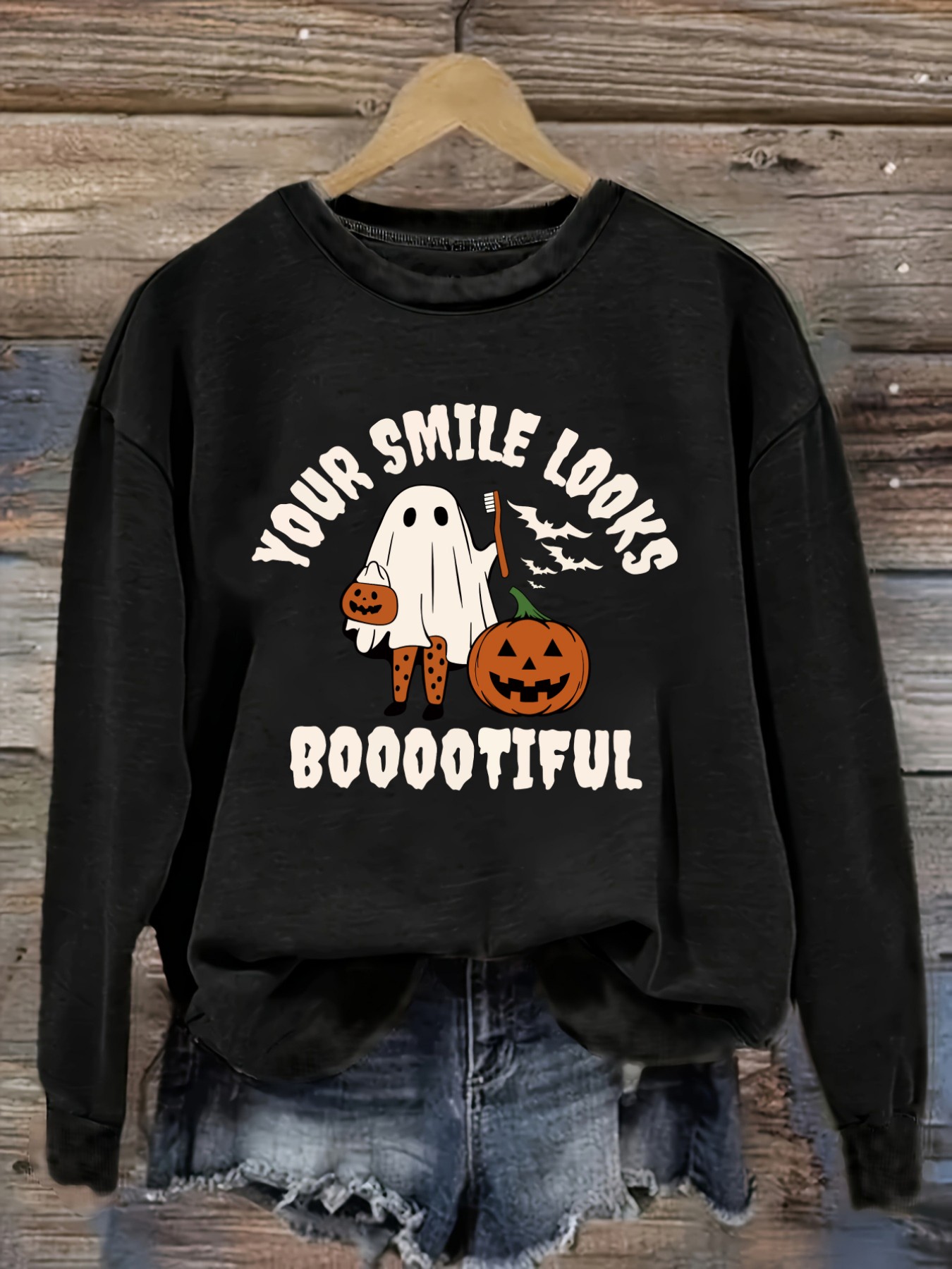 Winter Clothing Looks - Kaos Wanita Lengan Panjang Kasual dengan