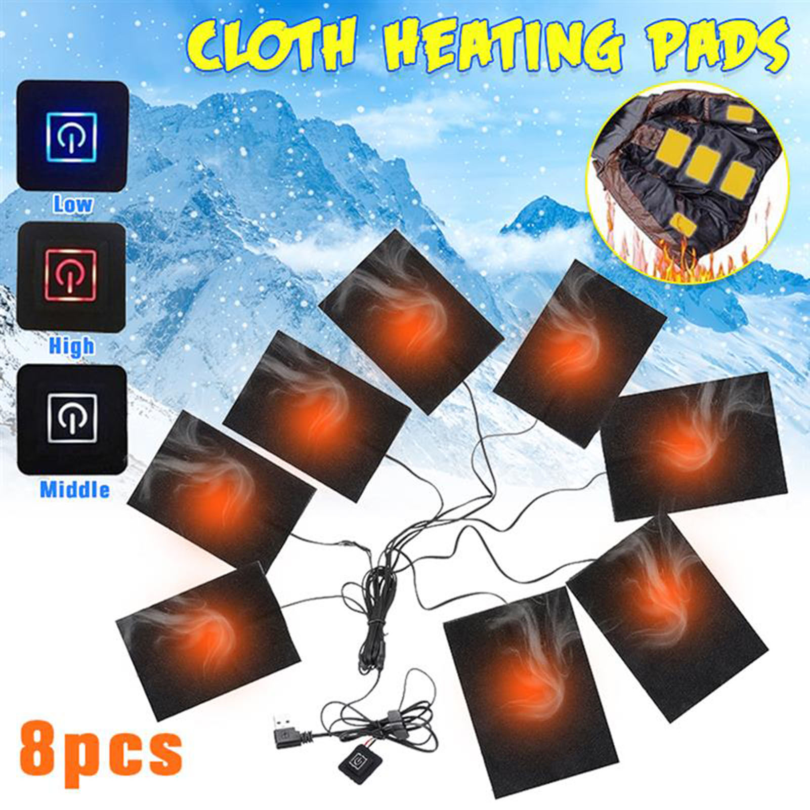 Winter Under Clothing - Lembaran Pemanas Listrik Bertenaga USB untuk