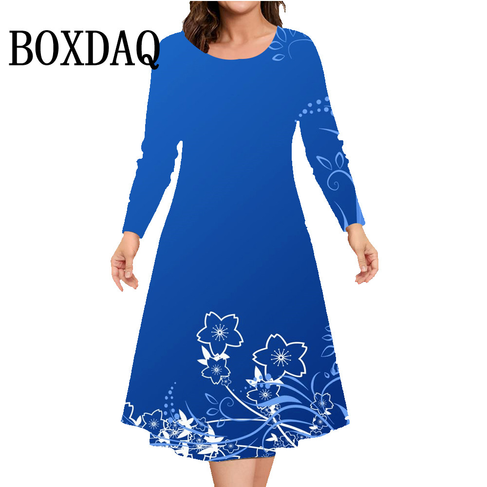 Gaun lengan panjang musim gugu - Winter Clothing Plus Size ulasan dan harga