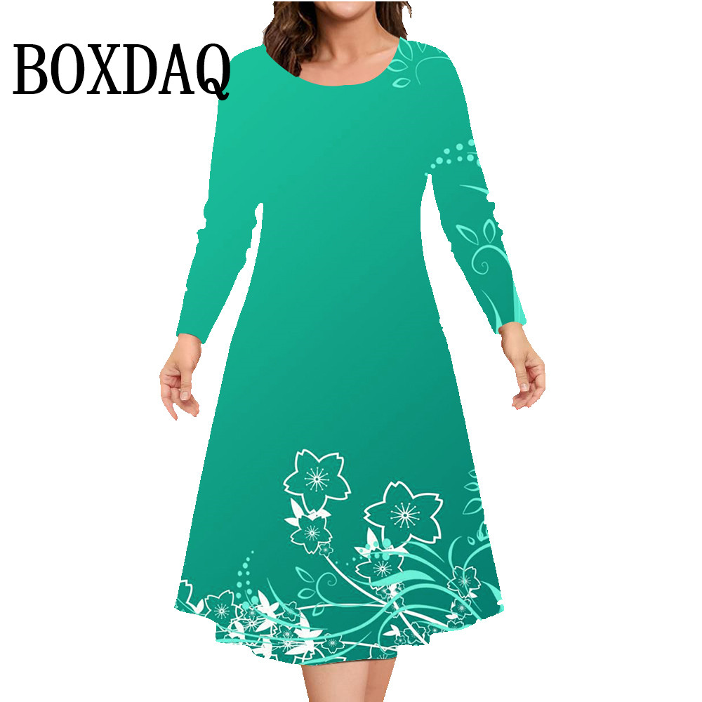 Gaun lengan panjang musim gugu - Winter Clothing Plus Size ulasan dan harga