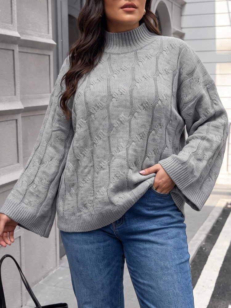 Sweter Rajut Lengan Panjang Mu - Winter Clothing Plus Size ulasan dan harga