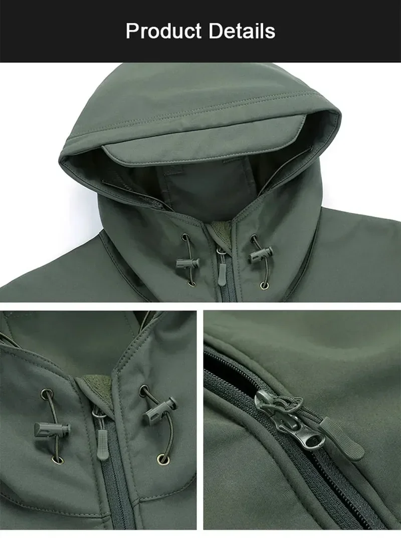 5XL 6XL Seragam Taktis Kamufla - Windproof Jacket Softshell ulasan dan harga