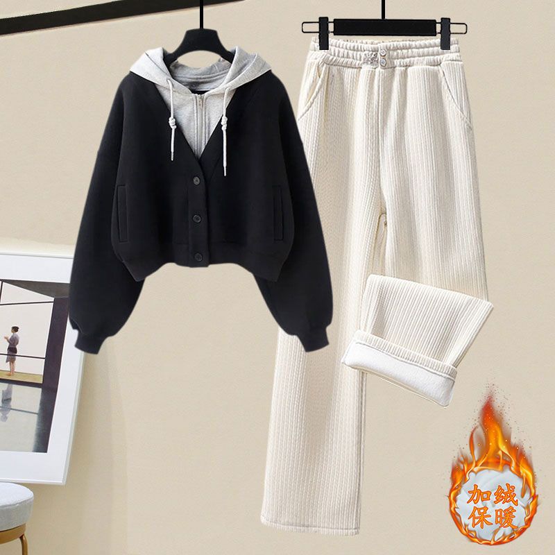 Jaket Hoodie lembut dan tebal, - Winter Clothing Kit ulasan dan harga