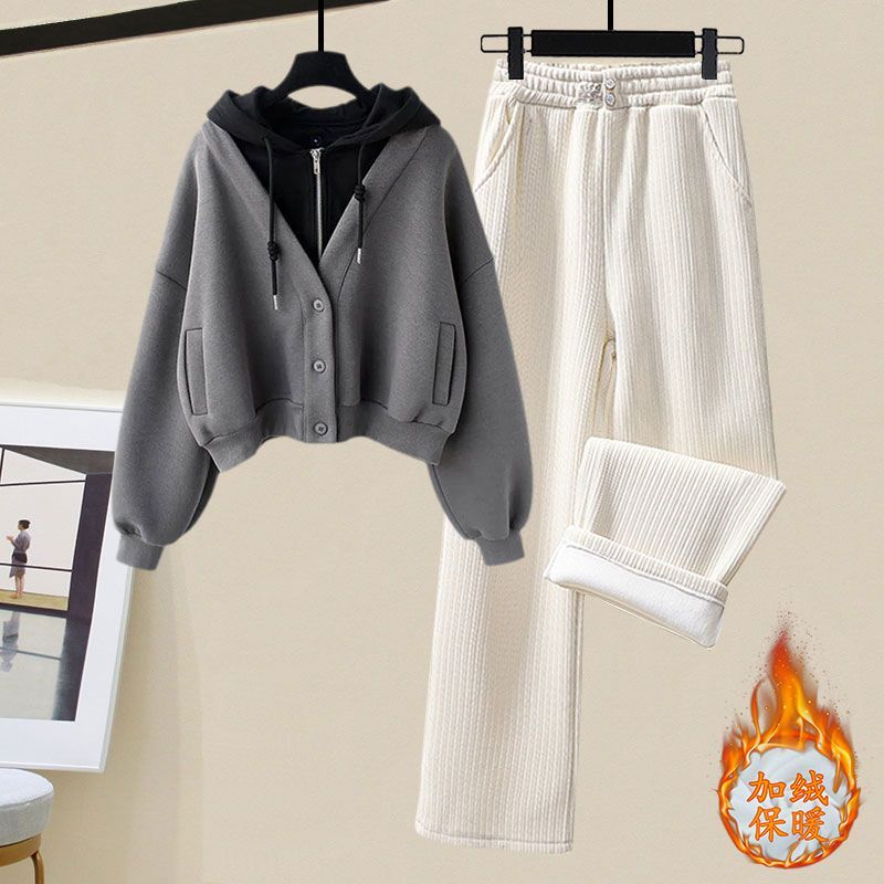Jaket Hoodie lembut dan tebal, - Winter Clothing Kit ulasan dan harga