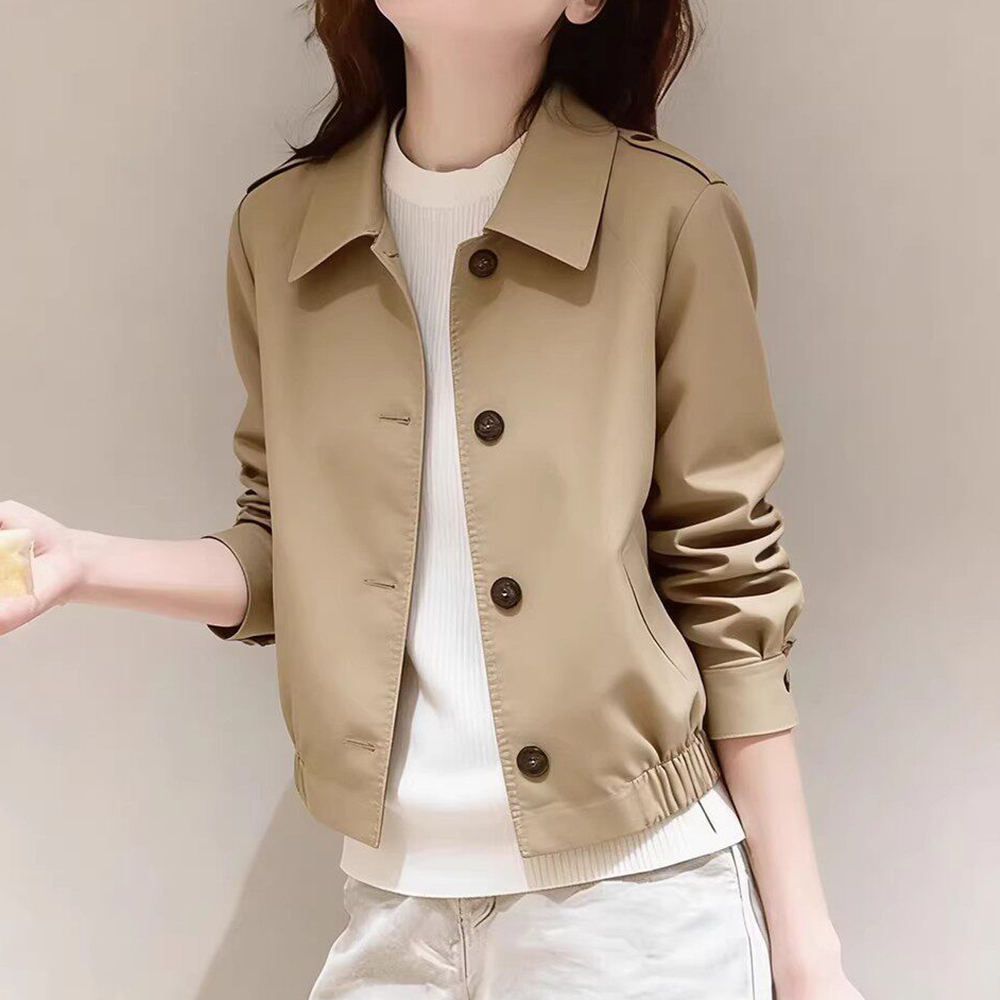 Jas trench wanita khaki kecil  - Winter Clothing Looks ulasan dan harga