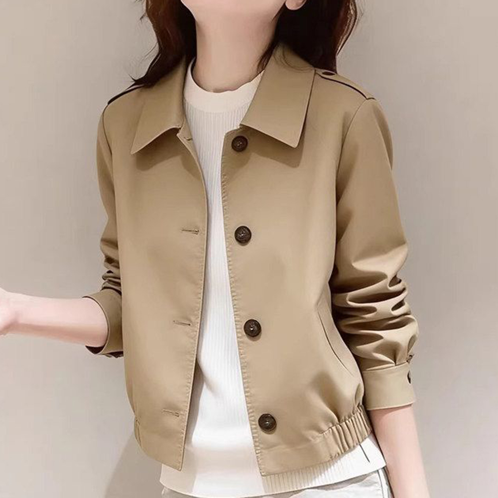 Jas trench wanita khaki kecil  - Winter Clothing Looks ulasan dan harga