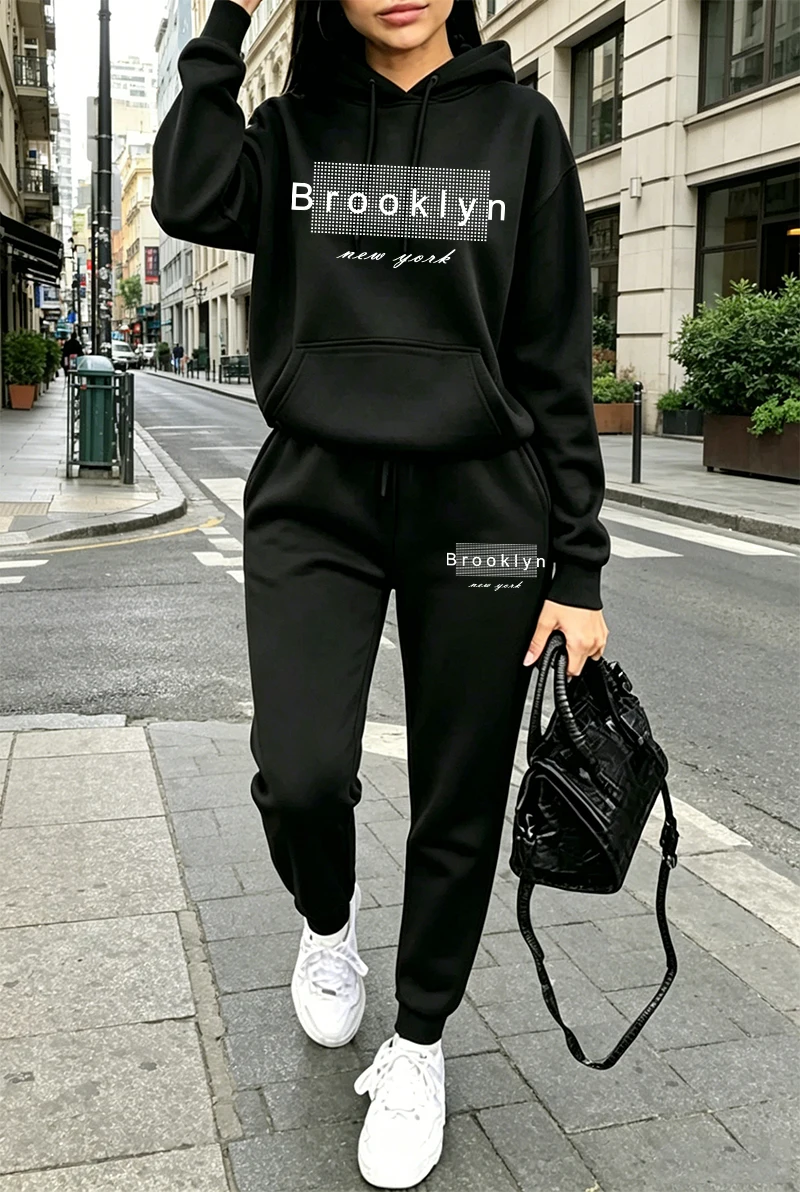 Setelan Olahraga Wanita, Hoodi - Winter Clothing For Women ulasan dan harga
