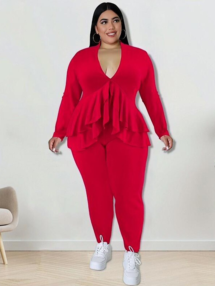 Pakaian Wanita Ukuran Plus Set - Winter Clothing Plus Size ulasan dan harga
