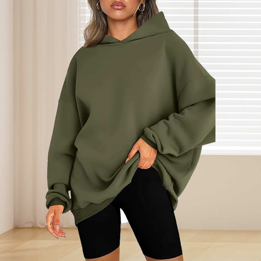 Hoodie Warna Polos Dasar Ukura - Winter Clothing Plus Size ulasan dan harga