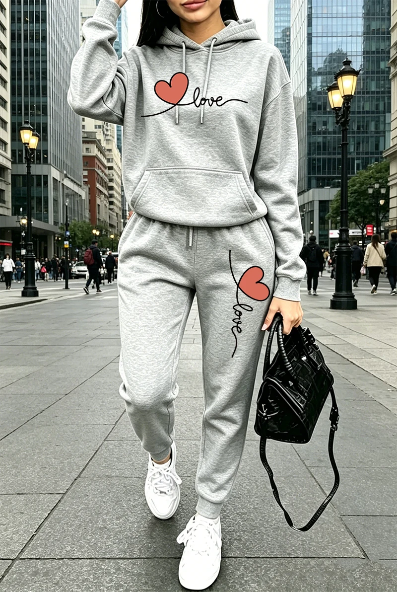 Setelan Olahraga Wanita Motif  - Winter Clothing For Women ulasan dan harga