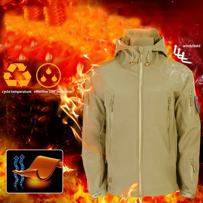 Jaket Musim Dingin Pria Jaket  - Windproof Jacket Softshell ulasan dan harga