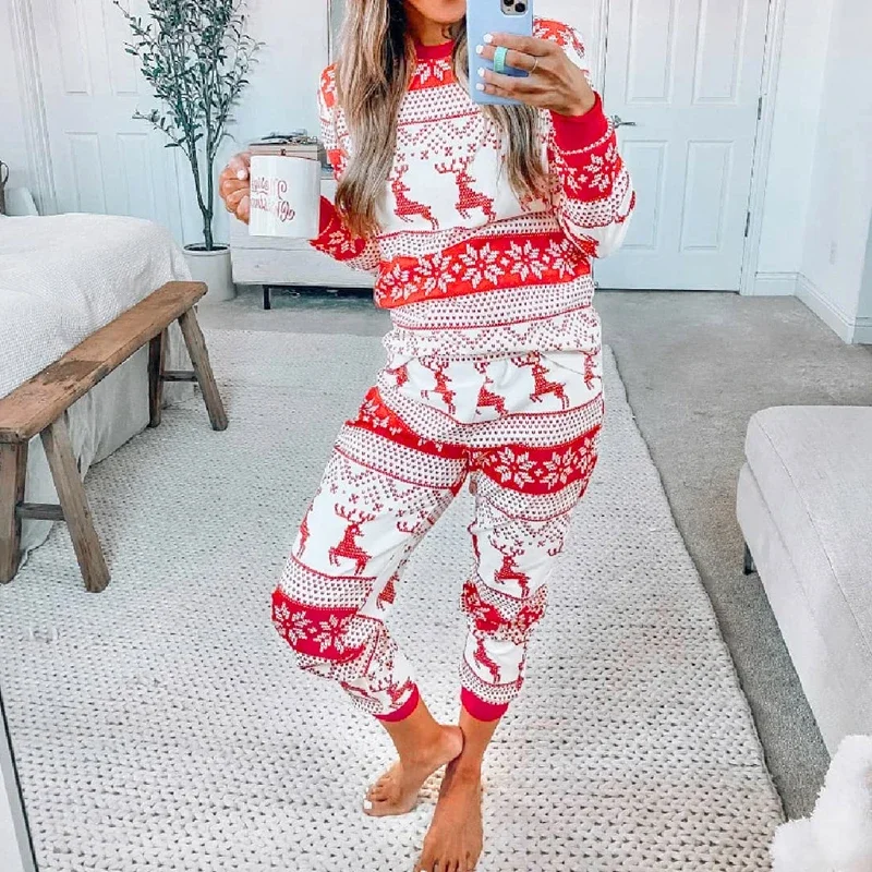Piyama Natal dengan Motif Selu - Winter Clothing Looks ulasan dan harga