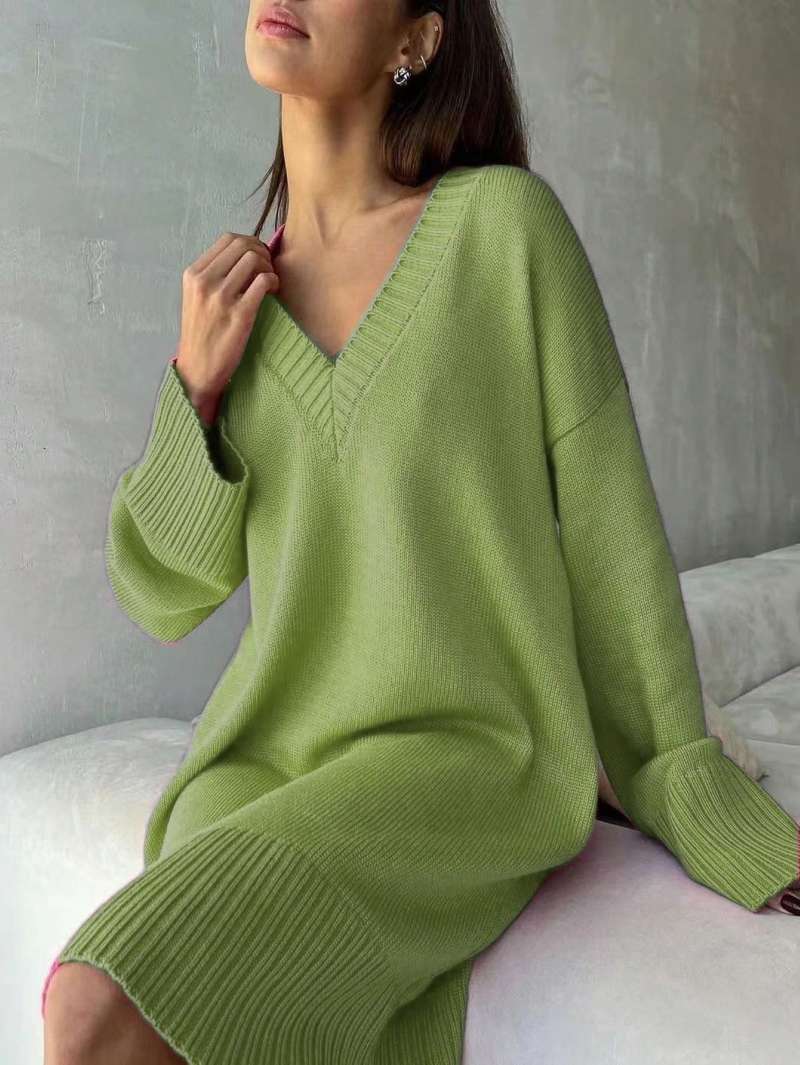 Gaun Sweater Wanita Ukuran Bes - Winter Clothing Plus Size ulasan dan harga